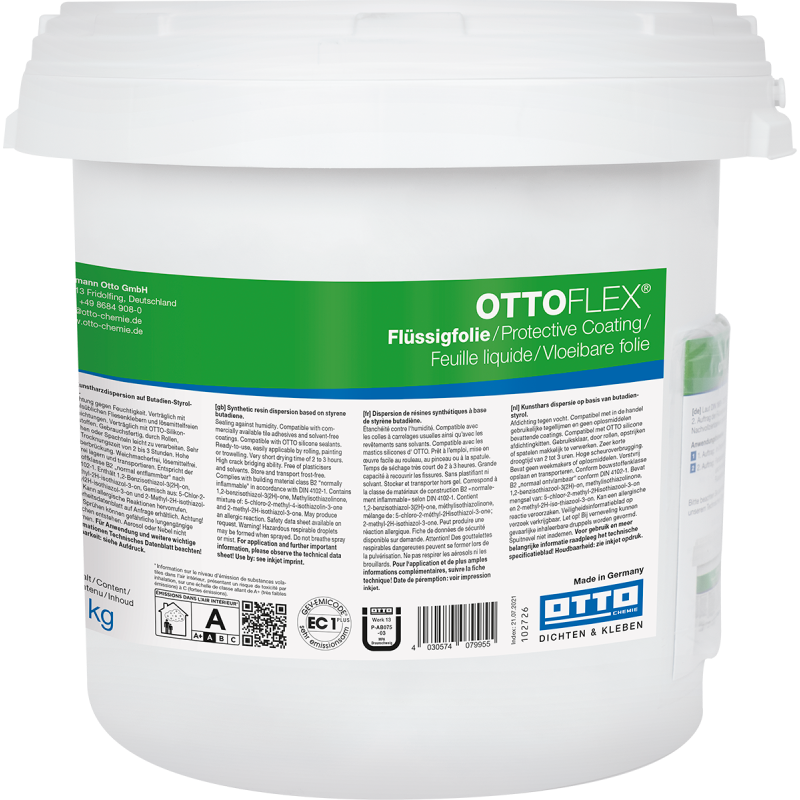 OTTOFLEX Feuille liquide 7 kg – Étanchéité composite intérieure
