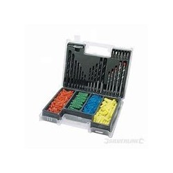 Coffret 300 pièces de forets, embouts de vissage et cheville