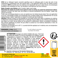 CR10 Nettoyant pour résidus époxy 1 LT